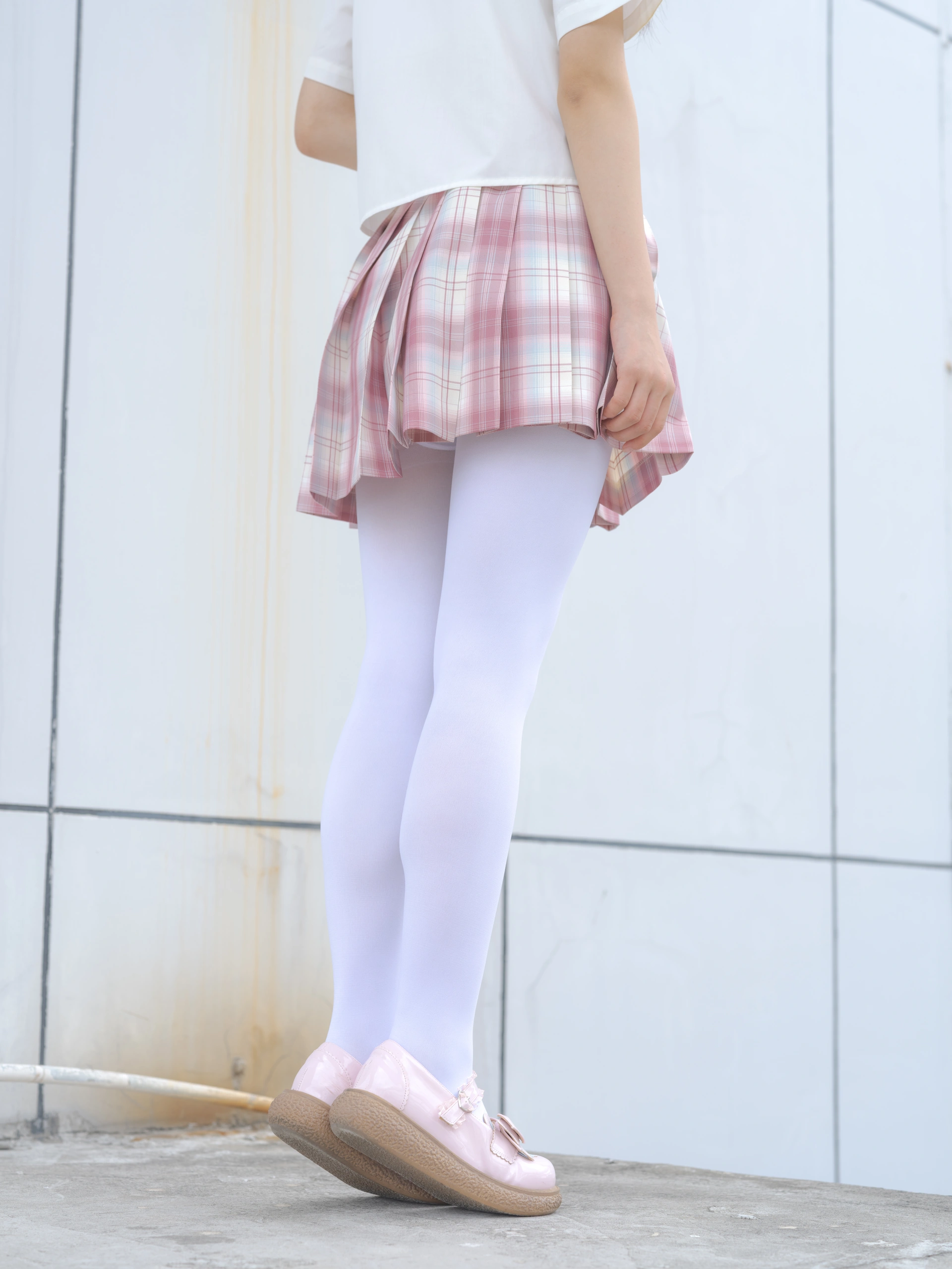 森萝财团写真 – 小圆 试拍 JKJK格子裙插图7